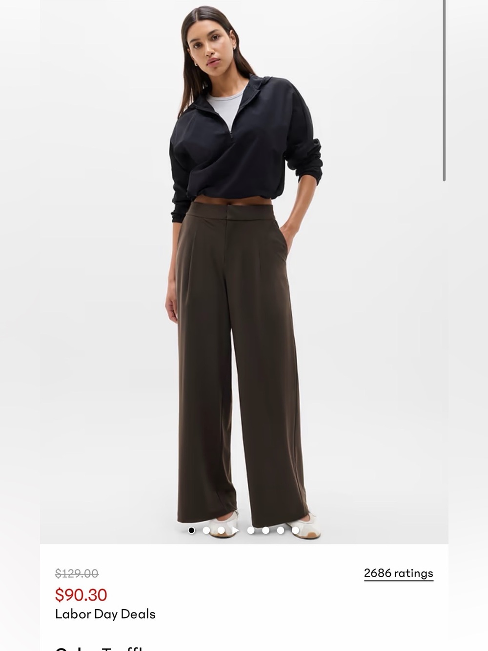 Athleta Pinnacle High Rise Trouser size 8 new nwt